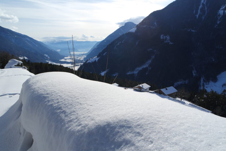 View towards the Dolomites